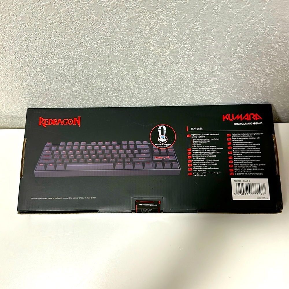 Redragon Kumara  Mechanical Gaming Keyboard Red Switches *Box Damage*